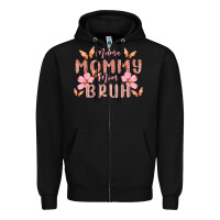 Black mama mommy mom bruh Zipper Hoodie - MaliasSmallBusiness