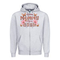Heather Grey mama mommy mom bruh Zipper Hoodie - MaliasSmallBusiness