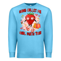 Ocean Blue hang on,let me girl math this Premium Sweatshirt - Artiststas