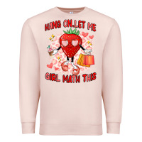 Pale Pink hang on,let me girl math this Premium Sweatshirt - Artiststas
