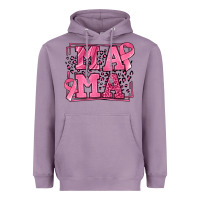 Lavender Breast Cancer Awareness mama Heavyweight Hoodie - LillyAllenDesigns