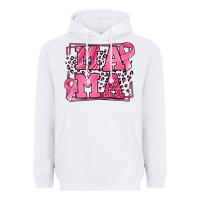 White Breast Cancer Awareness mama Heavyweight Hoodie - LillyAllenDesigns