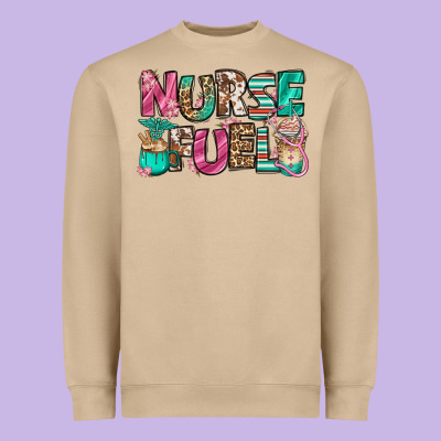 Nurse Fuel Coffee Cups Heavyweight Sweatshirt Designed By Jasminsmagicworld