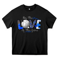 Black for the love of the game volleyball Heavy Core Tee - Zillion Design Studio