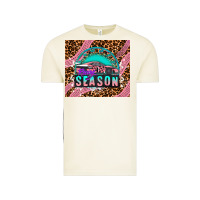 Vintage Arctic pink racing car Vintage Tee - AdoDesignShop