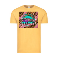 Vintage Mustard pink racing car Vintage Tee - AdoDesignShop