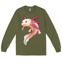 Army Green axolotl Long Sleeve Tee - Jasminsmagicworld