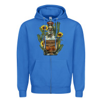 True Royal western whiskey bottle Zipper Hoodie - NancyCooperArtShop