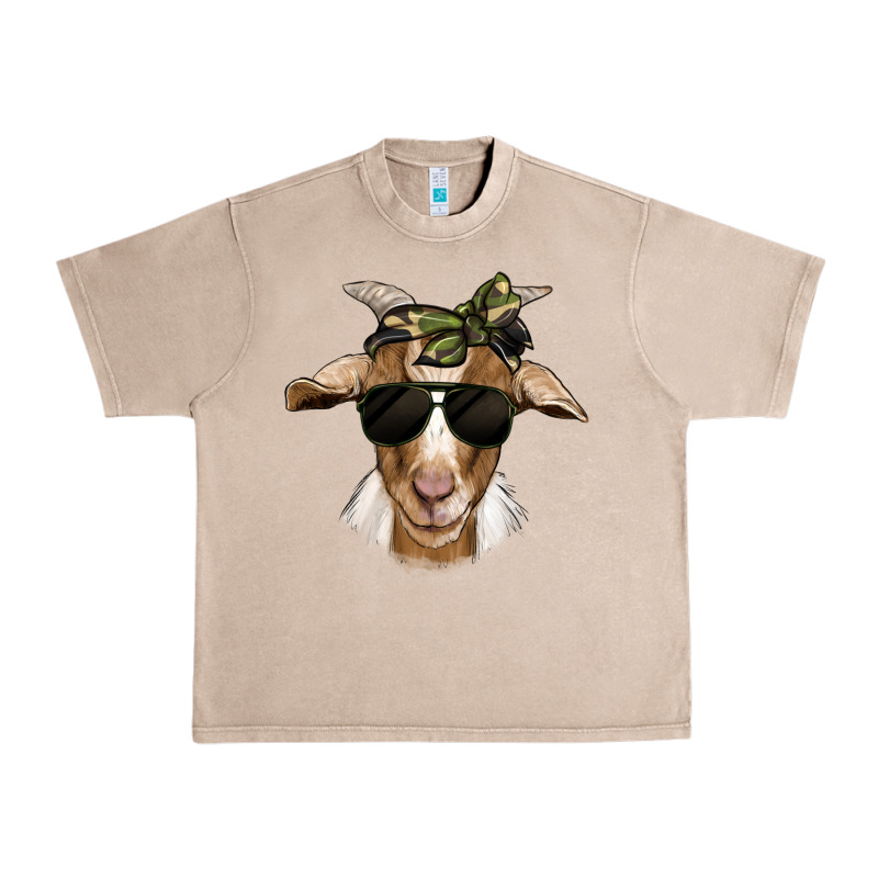 Camouflage Bandana Goat Urban Heavy Tee by Jasminsmagicworld | Teevron