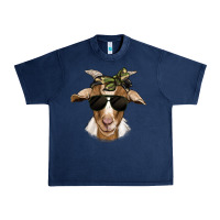Navy camouflage bandana goat Urban Heavy Tee - Jasminsmagicworld
