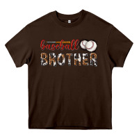 Baseball Brother With Leopard Heavy Core Tee | Teevron