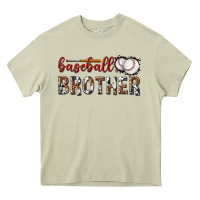 Mossy baseball brother with leopard Heavy Core Tee - texasbilliewilder
