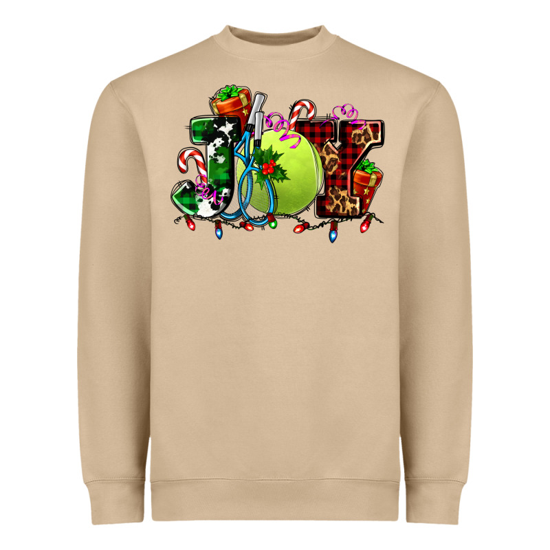Joy And Tennis Christmas Heavyweight Sweatshirt by AdoDesignShop | Teevron