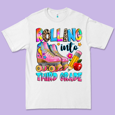 Rolling Into Third Grade Premium Tee Designed By Texasbilliewilder