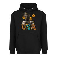 Black Western Usa Eagle 4th of July Heavyweight Hoodie - LillyAllenDesigns