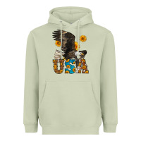 Matcha Western Usa Eagle 4th of July Heavyweight Hoodie - LillyAllenDesigns