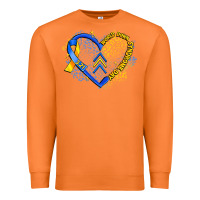 World Down Syndrome Day Heart Premium Sweatshirt | Teevron