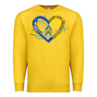 Lemon world down syndrome day heart Premium Sweatshirt - Artiststas
