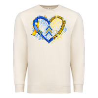 Sandshell world down syndrome day heart Premium Sweatshirt - Artiststas