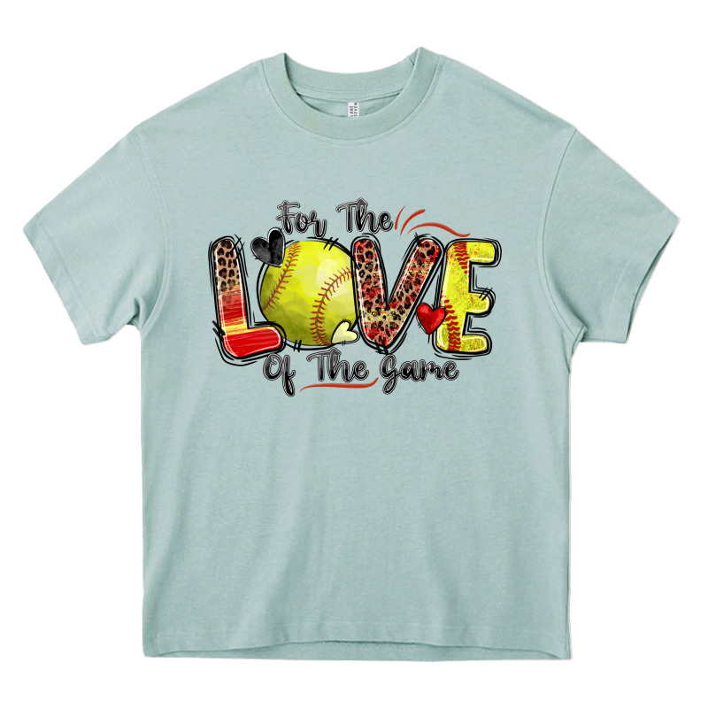 For The Love Of The Game Softball Heavy Core Tee by Zillion Design Studio | Teevron