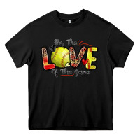 Black for the love of the game softball Heavy Core Tee - Zillion Design Studio