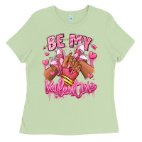 Matcha be my valentine afro girl sneakers Ladies Tee - RanaPortraitStore