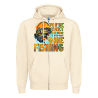 Sandshell youre lucky im here i could have gone fishing Zipper Hoodie - NancyCooperArtShop