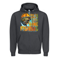 Smoke youre lucky im here i could have gone fishing Zipper Hoodie - NancyCooperArtShop