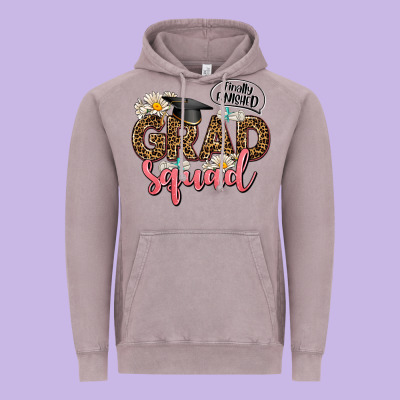 Grad Squad Vintage Hoodie Designed By Adodesignshop