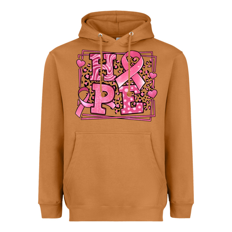 Western Hope Breast Cancer Awareness Ribbon Heavyweight Hoodie by LillyAllenDesigns | Teevron
