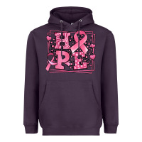 Plum Western Hope Breast Cancer Awareness Ribbon Heavyweight Hoodie - LillyAllenDesigns