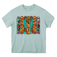 Arona basketball serape cowhide turquoise leopard glitter  brushstrokes Heavy Core Tee - Artiststas