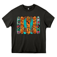 Asphalt basketball serape cowhide turquoise leopard glitter  brushstrokes Heavy Core Tee - Artiststas