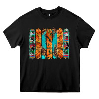 Black basketball serape cowhide turquoise leopard glitter  brushstrokes Heavy Core Tee - Artiststas
