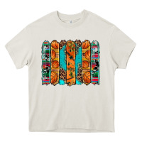 Basketball Serape Cowhide Turquoise Leopard Glitter  Brushstrokes Heavy Core Tee | Teevron