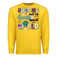Lemon just me and my anxiety against the world Premium Sweatshirt - Artiststas