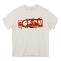 Cream baseball coach Heavy Core Tee - texasbilliewilder