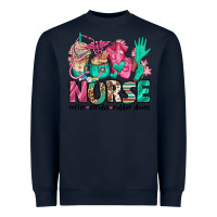Navy nurse coffee scrubs rubber gloves Heavyweight Sweatshirt - Jasminsmagicworld