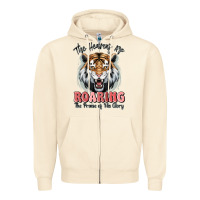 Sandshell the heavens are roaring tiger Zipper Hoodie - MaliasSmallBusiness