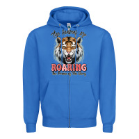 True Royal the heavens are roaring tiger Zipper Hoodie - MaliasSmallBusiness