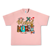 Salmon blessed nurse Urban Heavy Tee - BundleAndBundleShop