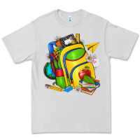 Dove Grey school bag Premium Tee - texasbilliewilder