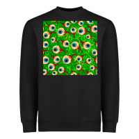 Black halloween eye balls seamless pattern Heavyweight Sweatshirt - BundleAndBundleShop