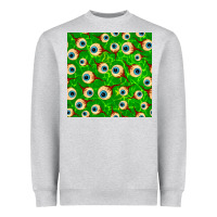 Heather Grey halloween eye balls seamless pattern Heavyweight Sweatshirt - BundleAndBundleShop