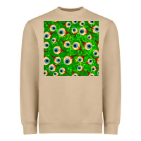 Mushroom halloween eye balls seamless pattern Heavyweight Sweatshirt - BundleAndBundleShop