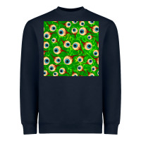 Navy halloween eye balls seamless pattern Heavyweight Sweatshirt - BundleAndBundleShop