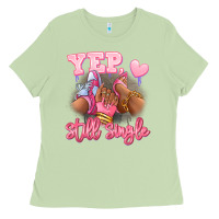 Matcha Yep still single heels and sneakers afro girl Ladies Tee - RanaPortraitStore