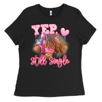 Black Yep still single heels and sneakers afro girl Ladies Tee - RanaPortraitStore