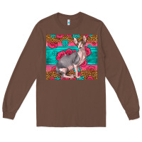 Chestnut Pink Glitter And Roses Sphynx Cat Long Sleeve Tee - LillyAllenDesigns