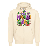 Sandshell mardi gras Zipper Hoodie - MaliasSmallBusiness
